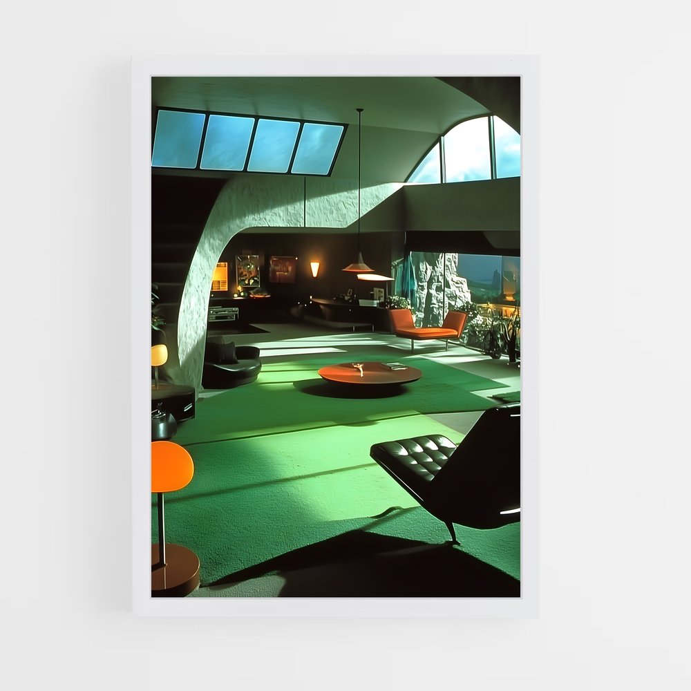 Poster Ambiance Futuriste – affiche Espace rétro (vue 3)